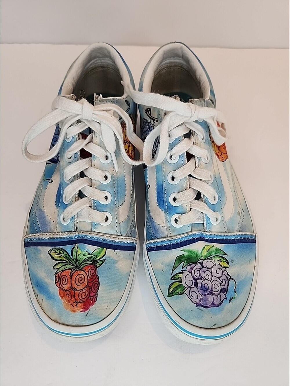 VANS Old Skool Devil Fruit Girls 4.5 Boys Sz 6 Satin Cool MINT